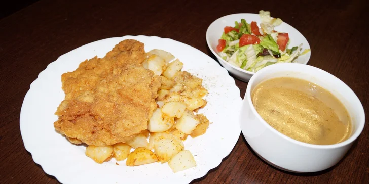 Obedové menu podľa dennej ponuky v centre