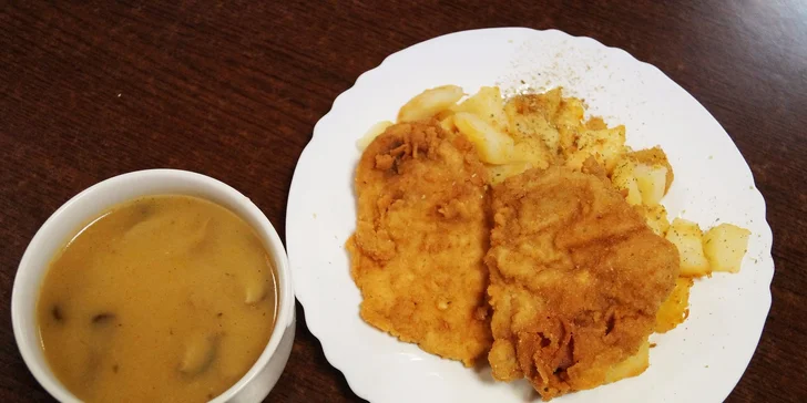 Obedové menu podľa dennej ponuky v centre
