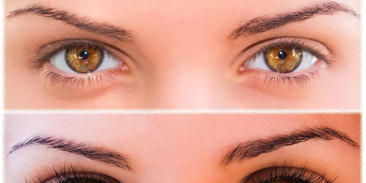 3D alebo 4D mihalnice s úpravou a farbením obočia