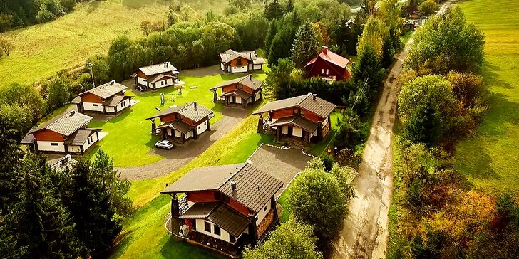 Dovolenka pre 6 až 9 osôb v nadštandardne vybavených horských domoch v prekrásnom prírodnom prostredí Nízkych Tatier
