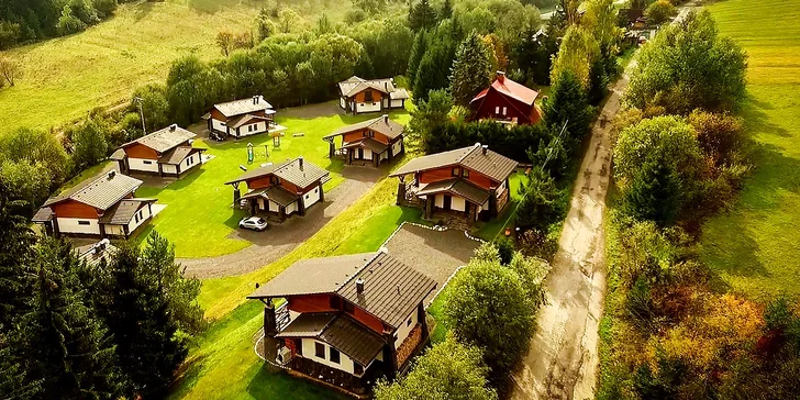 Dovolenka pre 4 až 6 osôb v nadštandardne vybavených horských domoch v prekrásnom prírodnom prostredí Nízkych Tatier