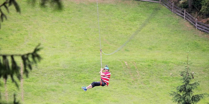 Perfektná jazda na kladke ZipLine - Ružomberok - Čutkovo