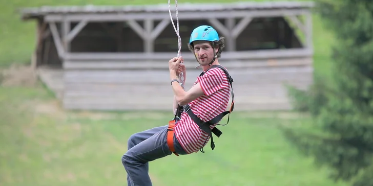 Perfektná jazda na kladke ZipLine - Ružomberok - Čutkovo