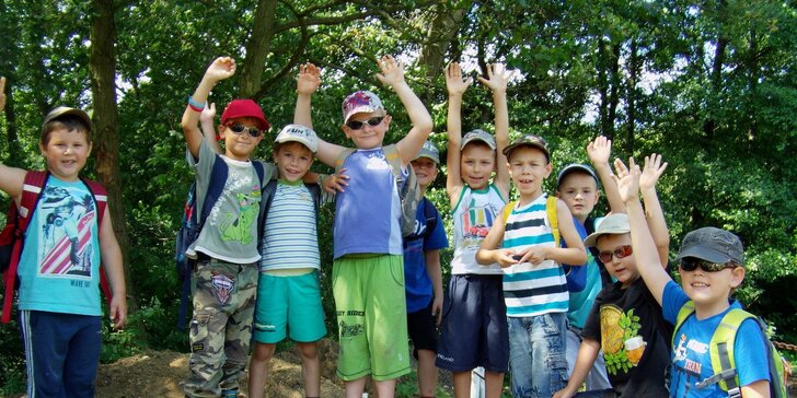 Letný 8-dňový tábor pri vodnej nádrži Duchonka pre deti od 5 do 10 rokov