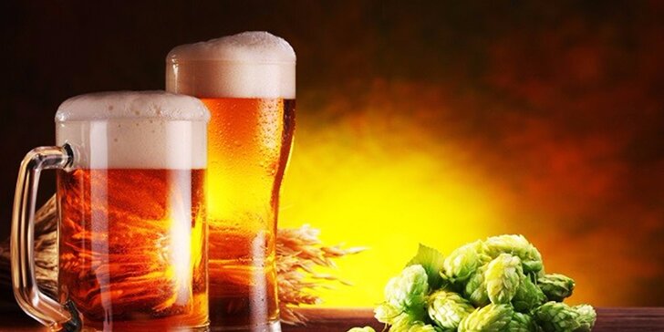 Pivká s grilovanou krkovičkou či bravčovou klobásou