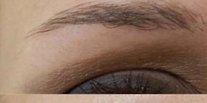 Permanentný make-up obočia čiarkovanou metódou alebo pier