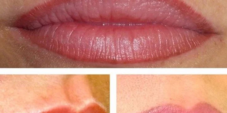 Permanentný make-up obočia čiarkovanou metódou alebo pier