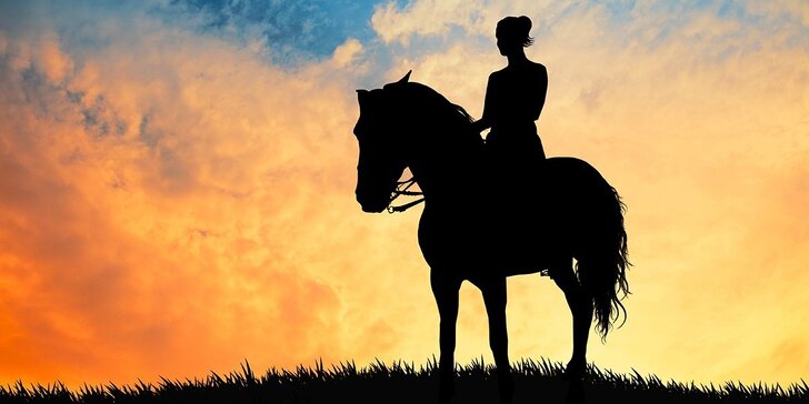 Lekcia jazdenia pre milovníkov koní alebo vozenie sa a starostlivosť o poníky pre deti od 3 do 6 rokov