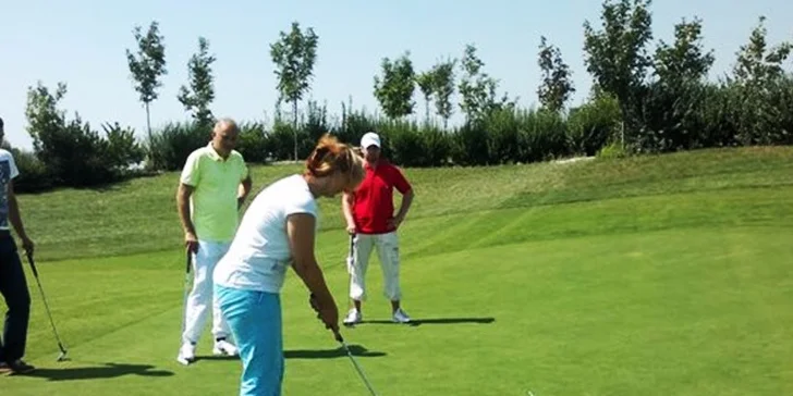 Golfový kurz - štart karta