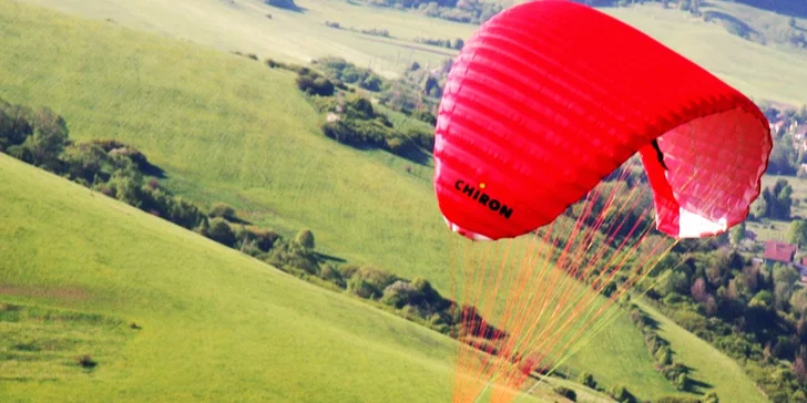 Motorový paragliding tandem - vyhliadkový let Airchopperom, okolie Trenčín alebo Bratislava