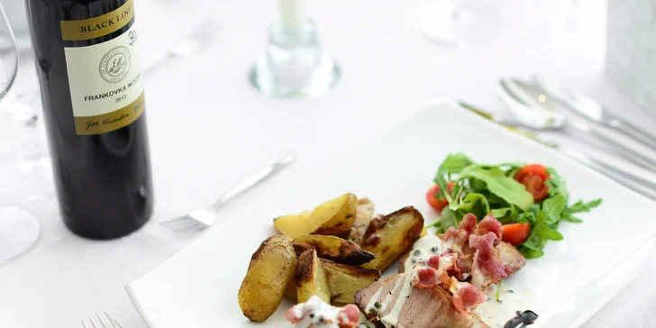 Vyskladaj si 3-chodové menu pre 2 osoby s vínom podľa vlastného výberu