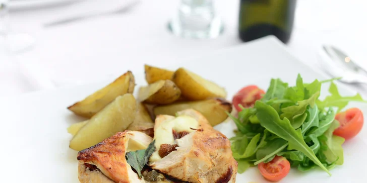 Vyskladaj si 3-chodové menu pre 2 osoby s vínom podľa vlastného výberu