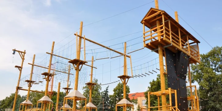 Zábavné atrakcie v Lanovom centre v Trnave pre deti aj dospelých