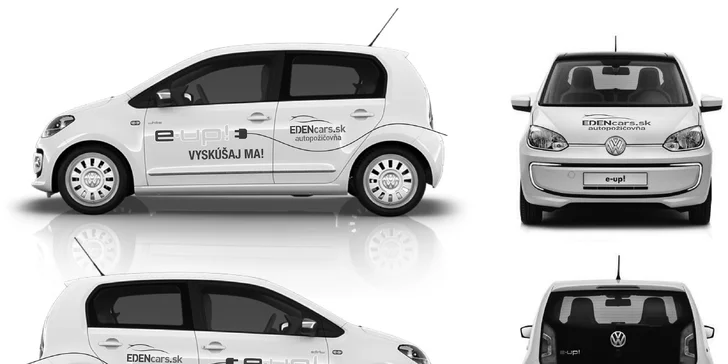 Prenájom ekologického elektromobilu Volkswagen E-Up až na týždeň!