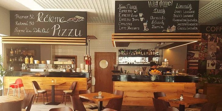XL Pizza podľa vášho výberu vo WELL DONE restaurant & drink