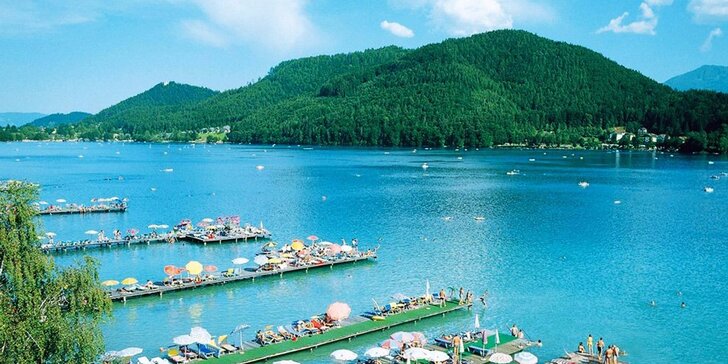 Jedinečná dovolenka v Rakúsku pri jazere s 29 stupňovou vodou iba 3 hodiny od Bratislavy, dieťa do 12 rokov zdarma