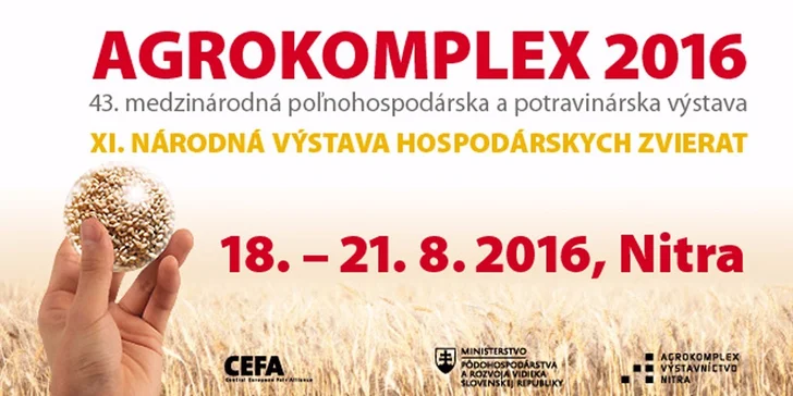 Vstupenka na výstavu AGROKOMPLEX 2016