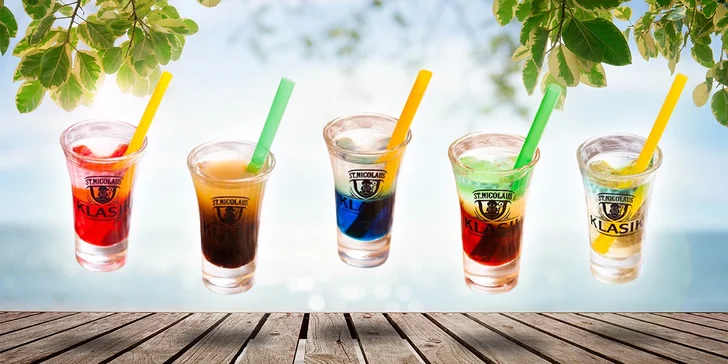 Streľte si až 5 shot drinkov podľa vlastného výberu - v ponuke aj Kožmeker či Kajšmentke!