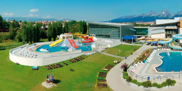 Celodenný relax v Aquaparku AquaCity Poprad alebo Wellness centre – Fire & Water Wellness & Spa
