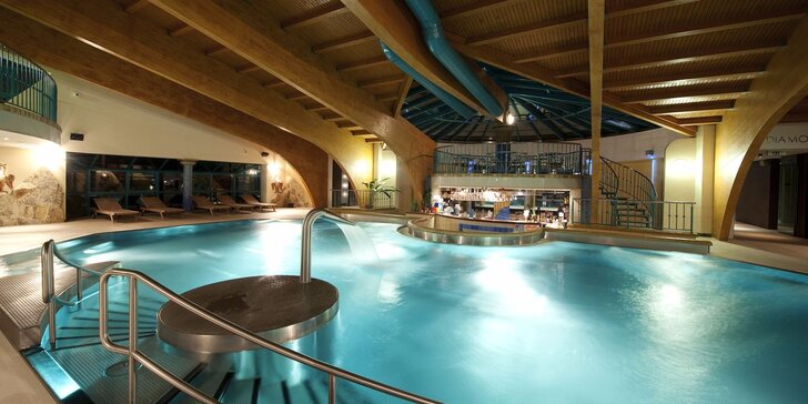 Celodenný relax v Aquaparku AquaCity Poprad alebo Wellness centre – Fire & Water Wellness & Spa