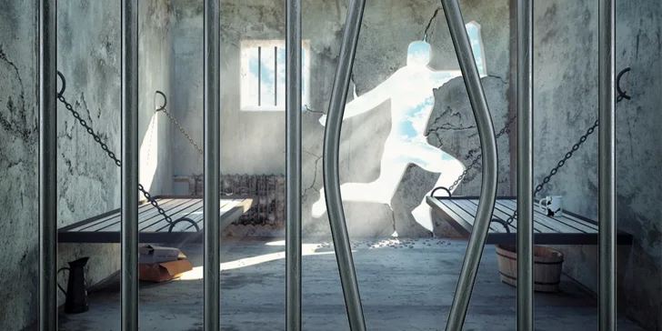 Adrenalínová escape hra Divná basa - dostaňte sa z cely von!
