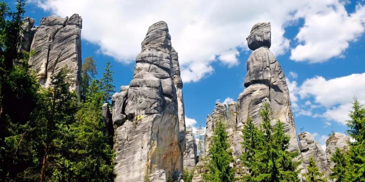 Skvelá turistika neďaleko Adršpašsko-Teplických skál