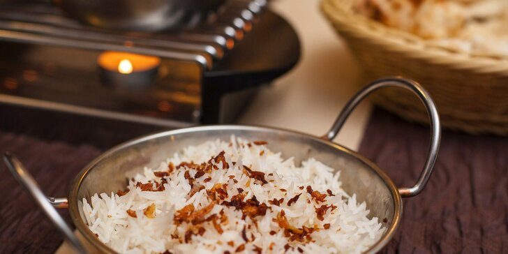 Indické menu Sindhu pre dvoch. Aj pre vegetariánov!
