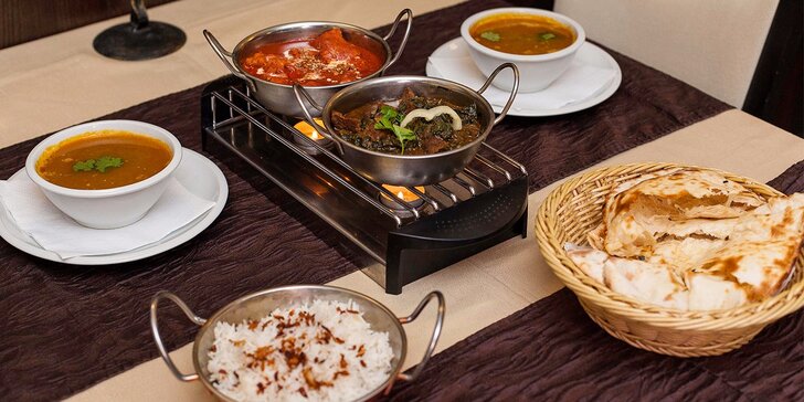 Indické menu Sindhu pre dvoch. Aj pre vegetariánov!