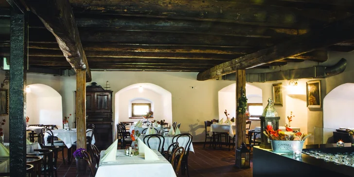 Oddych pre 2 osoby v luxusnom historickom Boutique hotel**** Pracháreň