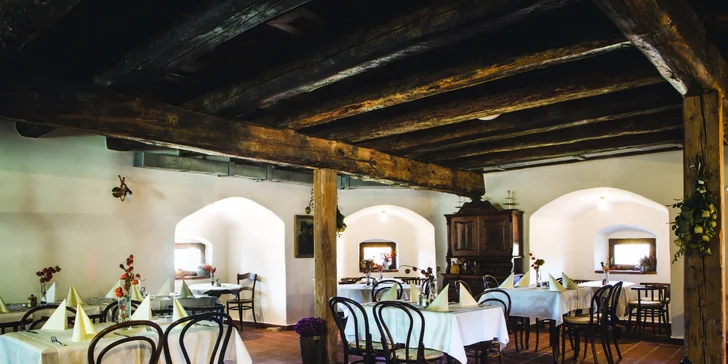 Oddych pre 2 osoby v luxusnom historickom Boutique hotel**** Pracháreň
