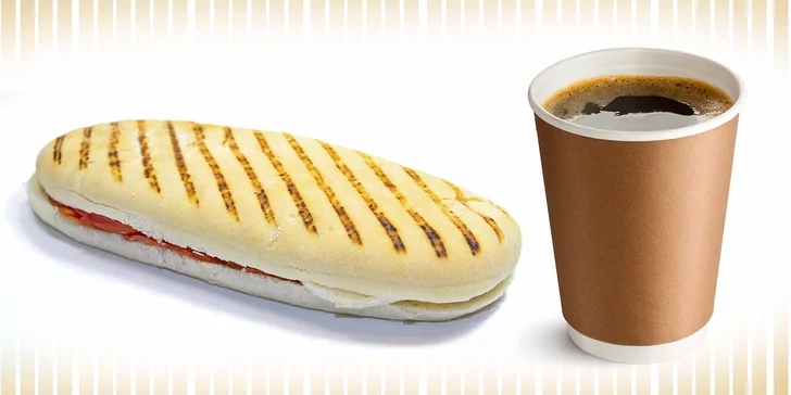 Chutný a zdravý olovrant! Dajte si PANINI take away s kávou alebo čajom