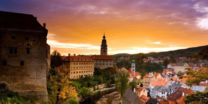 2 alebo 3 romantické noci s raňajkami v Českom Krumlove pre 2–4 osoby