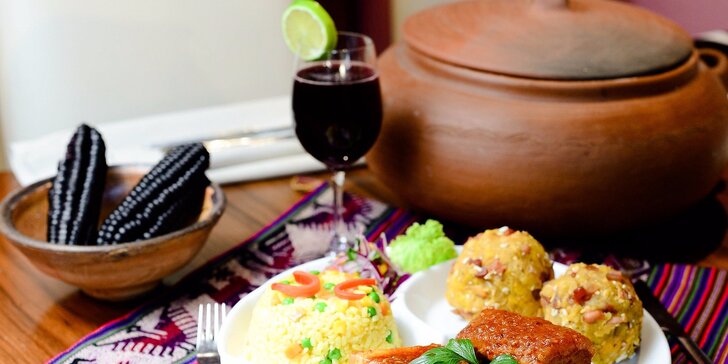 Fritada norteňa con tacachos - tradičné peruánske menu pre 2 osoby v Casa Inka
