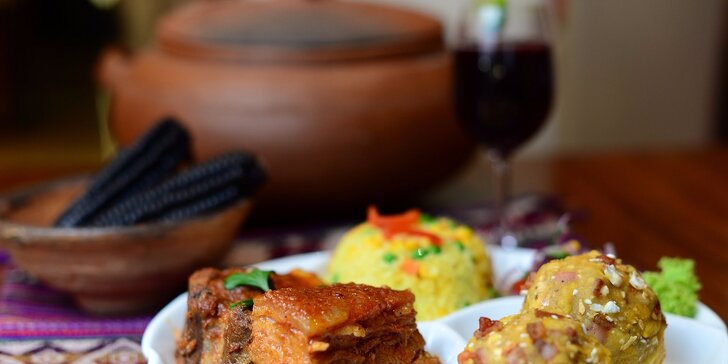 Fritada norteňa con tacachos - tradičné peruánske menu pre 2 osoby v Casa Inka