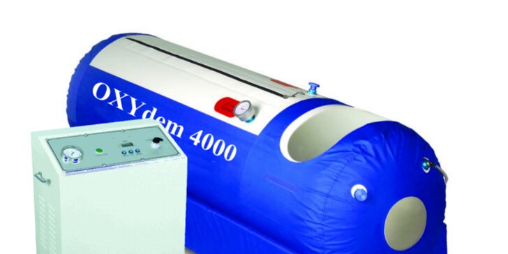 Hyperbarická komora s čistým 90%-tným kyslíkom
