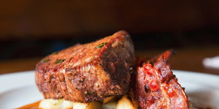 3 druhy hovädzích steakov v Modrej Hviezde. Gurmánsky zážitok pod hradbami!