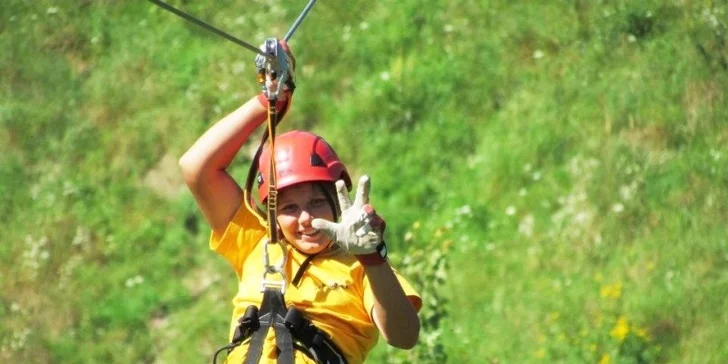 Zip Wire (zjazd na kladke) - najdlhší na Slovensku