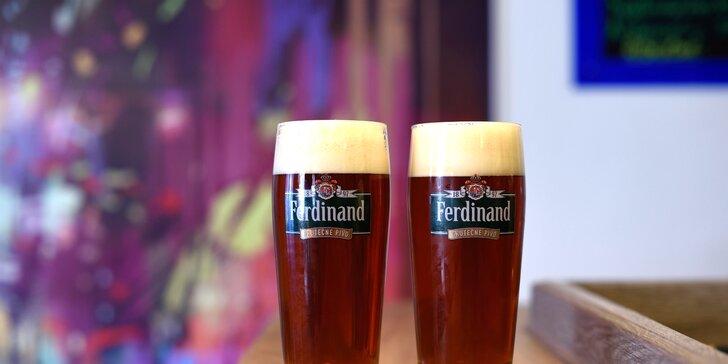 2 x 0,5 l piva Ferdinand alebo Černá Hora v Good Zone lounge bare na Obchodnej