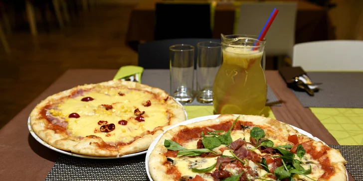 2 x pizza s citronádou - výber až z 10 druhov!
