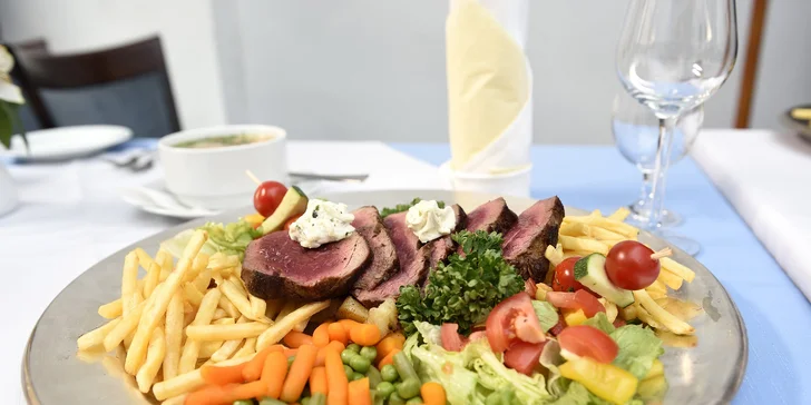 Dvojchodové menu pre mäsomilov v centre mesta