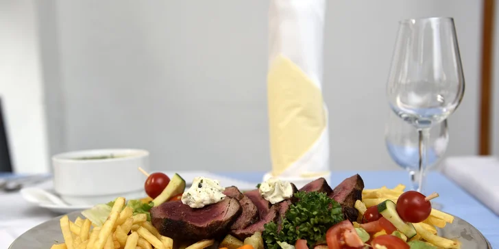 Dvojchodové menu pre mäsomilov v centre mesta
