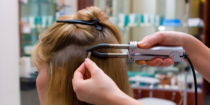 Prepájanie či predlžovanie vlasov keratínovou, eurolocovou alebo microringovou metódou, záruka 2 roky!