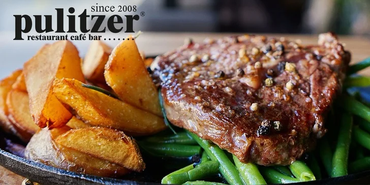 Gurmánska špecialita v Pulitzeri: Juhoamerický hovädzí entrecôte steak 200g. Aj so slepačou polievkou!