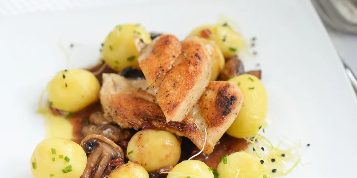 Gurmánske 3-chodové menu v luxusnej reštaurácii ****Hotela AGATKA Bratislava