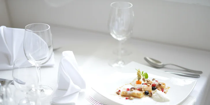 Gurmánske 3-chodové menu v luxusnej reštaurácii ****Hotela AGATKA Bratislava