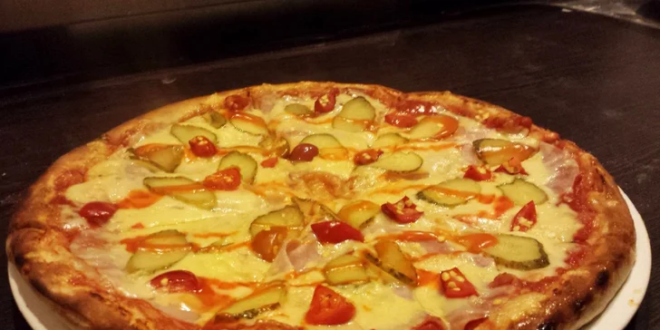 Pizza podľa vlastného výberu. Take away alebo donáška!