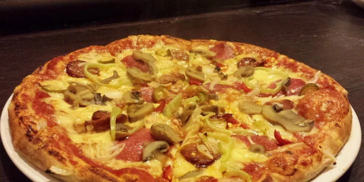 Pizza podľa vlastného výberu. Take away alebo donáška!