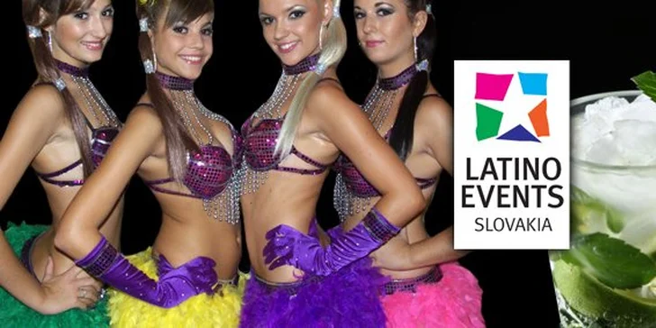 3,90 eur za Latino párty so sexi tanečnicami z BAILADORY a s DJ-om Norrisom, k tomu MOJITO a TOMBOLOVÝ LÍSTOK v cene. Naučte sa tancovať salsu pod vedením krásnych tanečníc so zľavou 58%