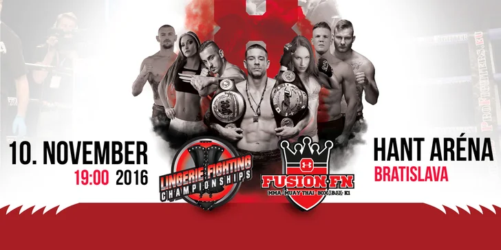 Vstupenka na večer bojových športov - Fusion Fight Night 8 v Bratislave!