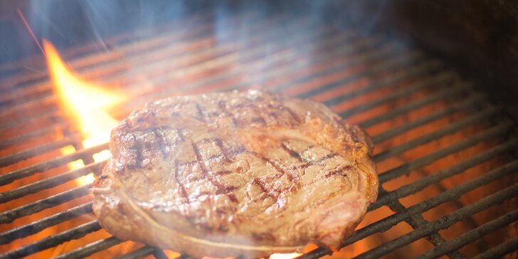 Grilovaný Rib Eye steak v grillbare Podlavice